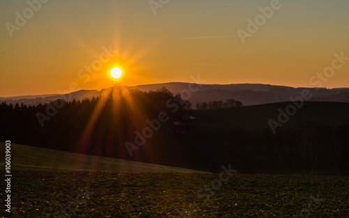 Wallpaper Mural Sonnenuntergang im Erzgebirge Torontodigital.ca