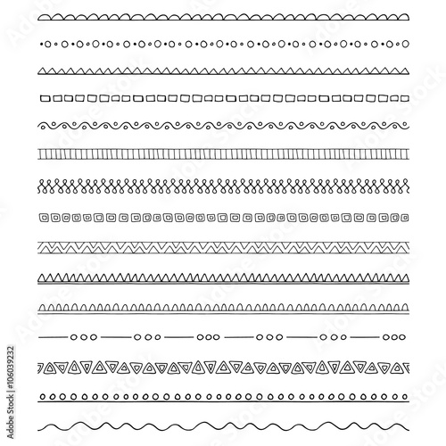 Collection of pattern brushes - borders