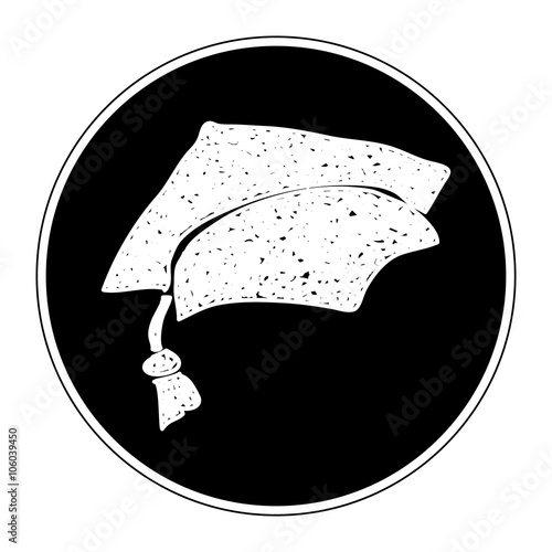 Simple doodle of a mortar hat