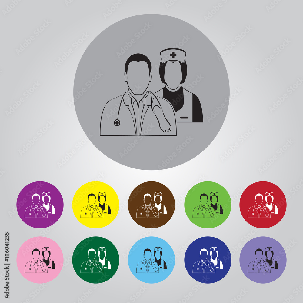 Medical staff icon Medical staff icon