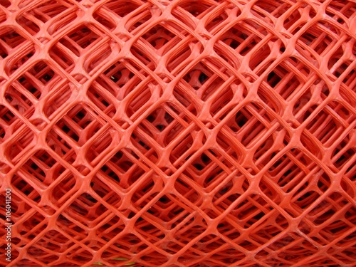 Rolls of plastic fence mesh / safety  warning net photo