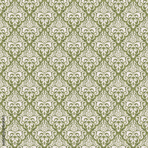Vector seamless baroque damask luxury background