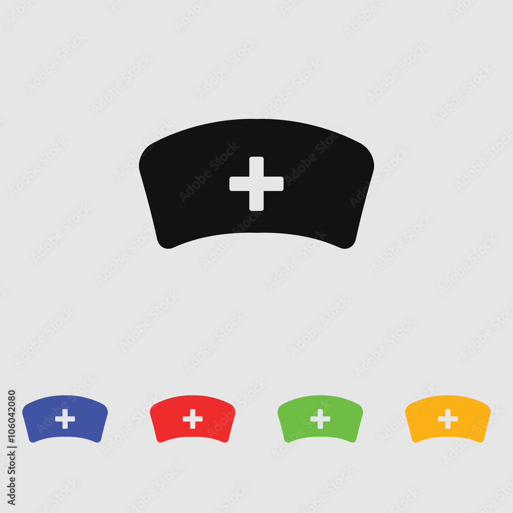 Fototapeta premium Medical hat icon
