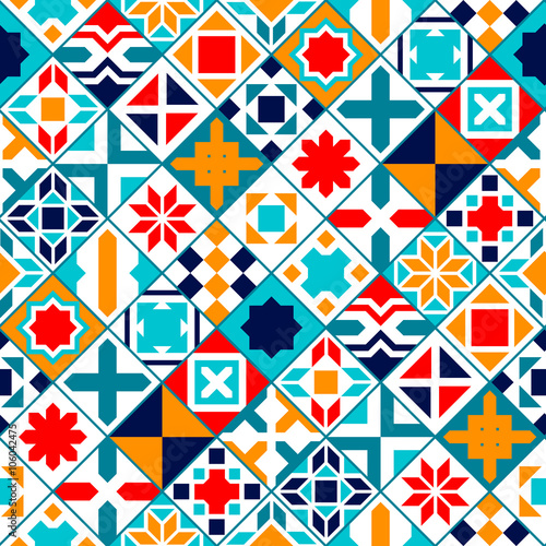 Colorful diagonal geometric...