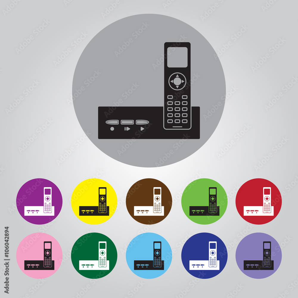 Phone simple vector icon Phone simple vector icon