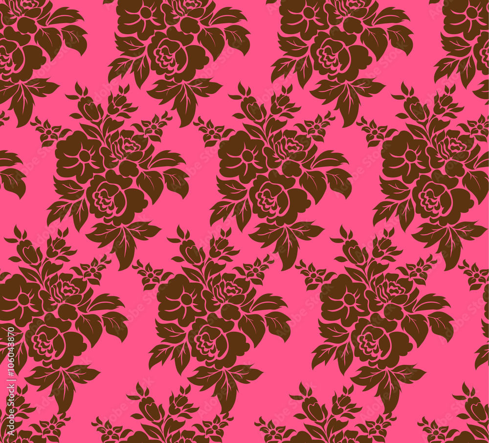 Seamless damask background Seamless damask background