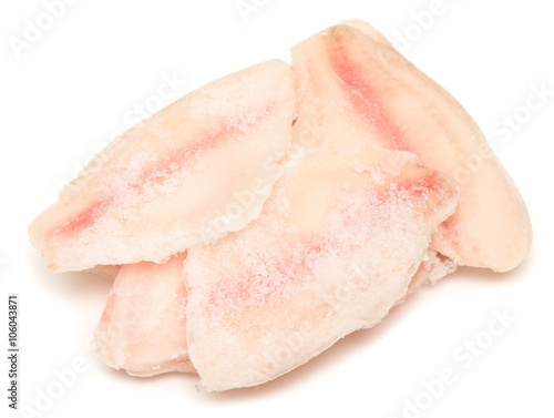 Photography frozen fish fillet