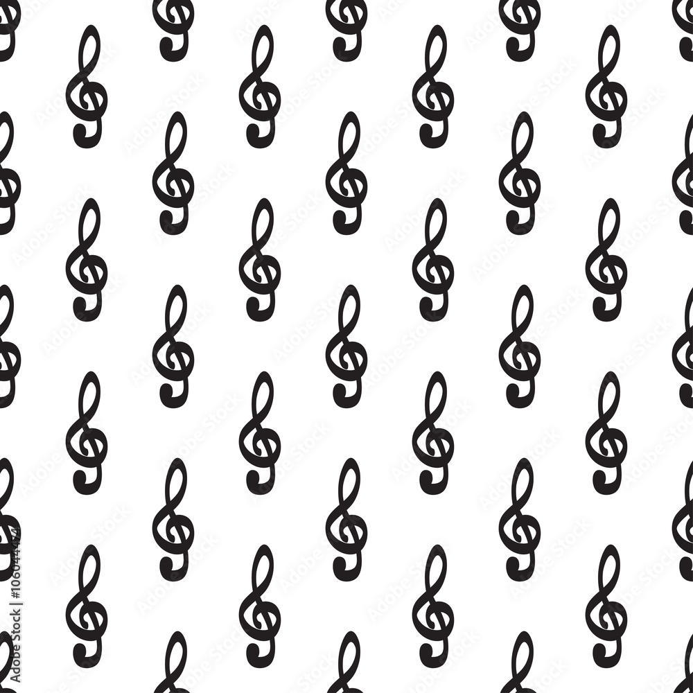 Violin key icon pattern hand drawn vector icon Violin key icon pattern hand drawn vector icon