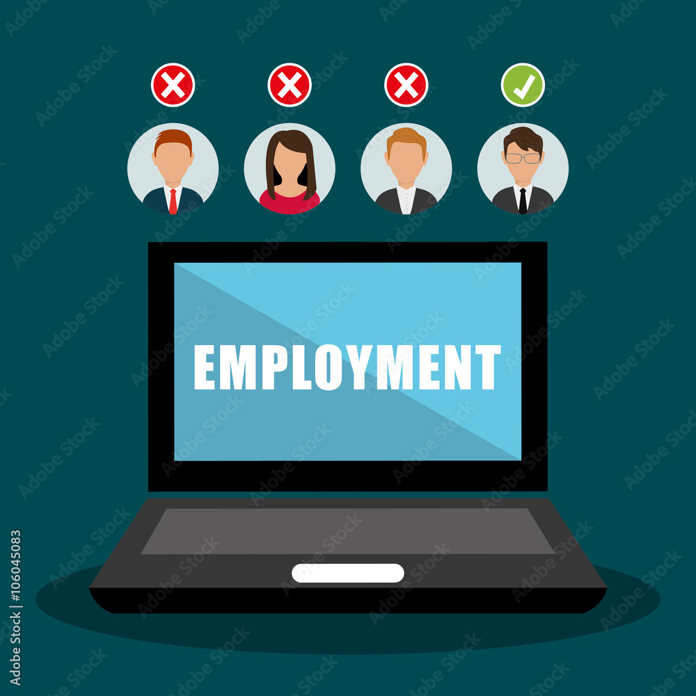 Job interview icon design Job interview icon design