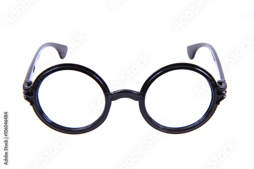 circle glasses isolated..