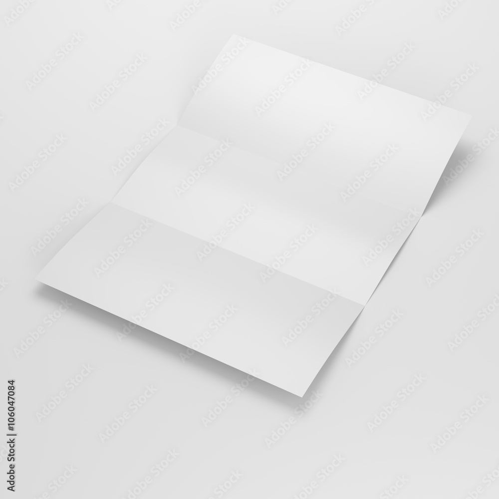 folded sheet of white paper folded sheet of white paper