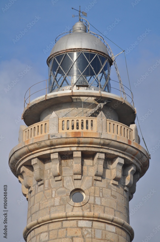 Detalle del faro de Cabo de Palos Stock Photo Adobe Stock