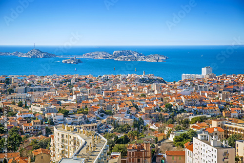 Panorama of Marseille, Provence, France