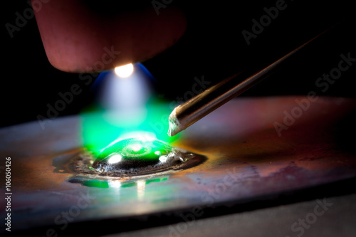 Close-up argon welding machine