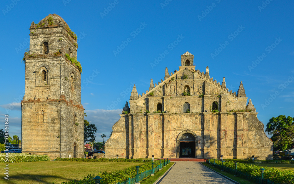 Paoay Church and Belfry. This church was declared a National Cultural Treasure by the Philippine government in 1973 and a UNESCO World Heritage Site in 1993.