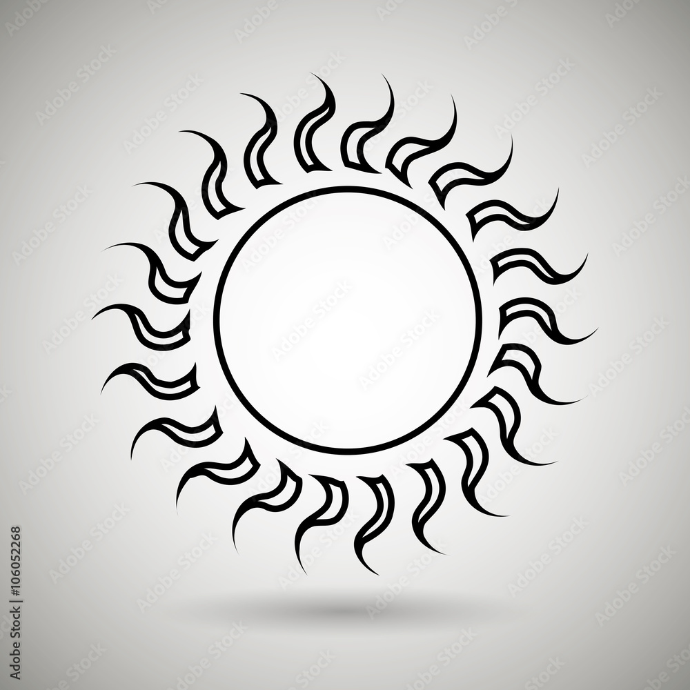 sun icon design sun icon design