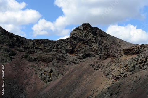  Extinct volcano "The abode of the devil" in the national Park Pali Aike in the South of Chile.