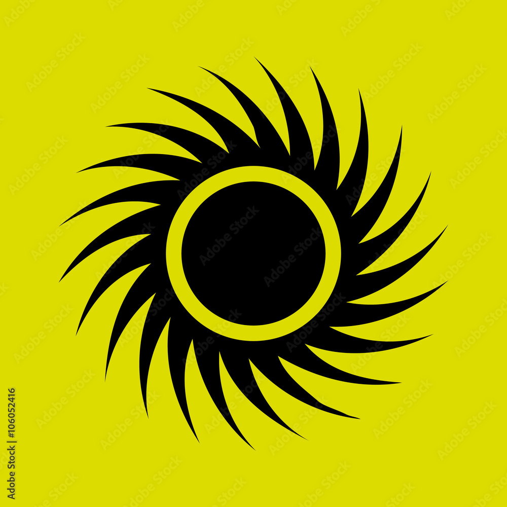 Naklejka premium sun icon design 