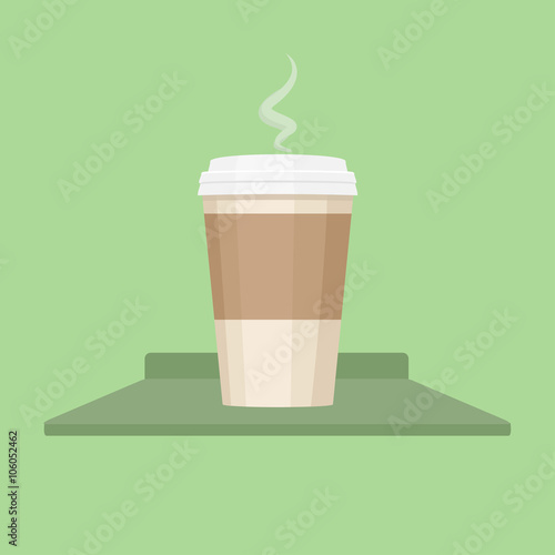 Coffee cup vector illustration. 