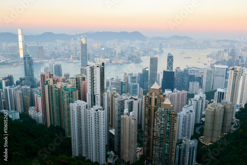 Hong Kong cityscape from Victoria © Overburn