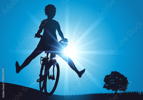 Femme - Vélo - liberté