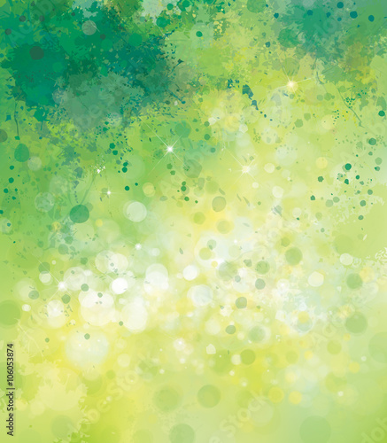 Vector abstract spring  background.