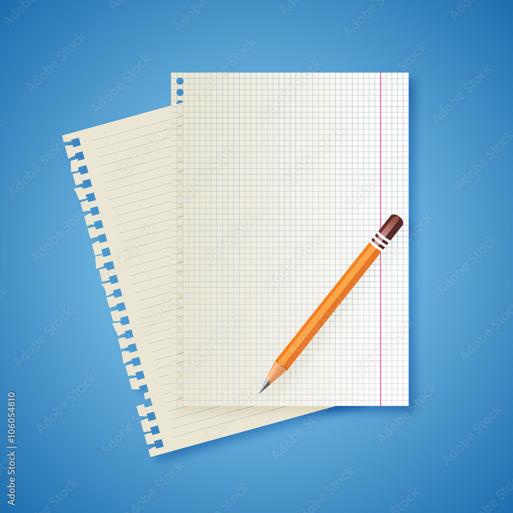 notebook papers and pencil notebook papers and pencil