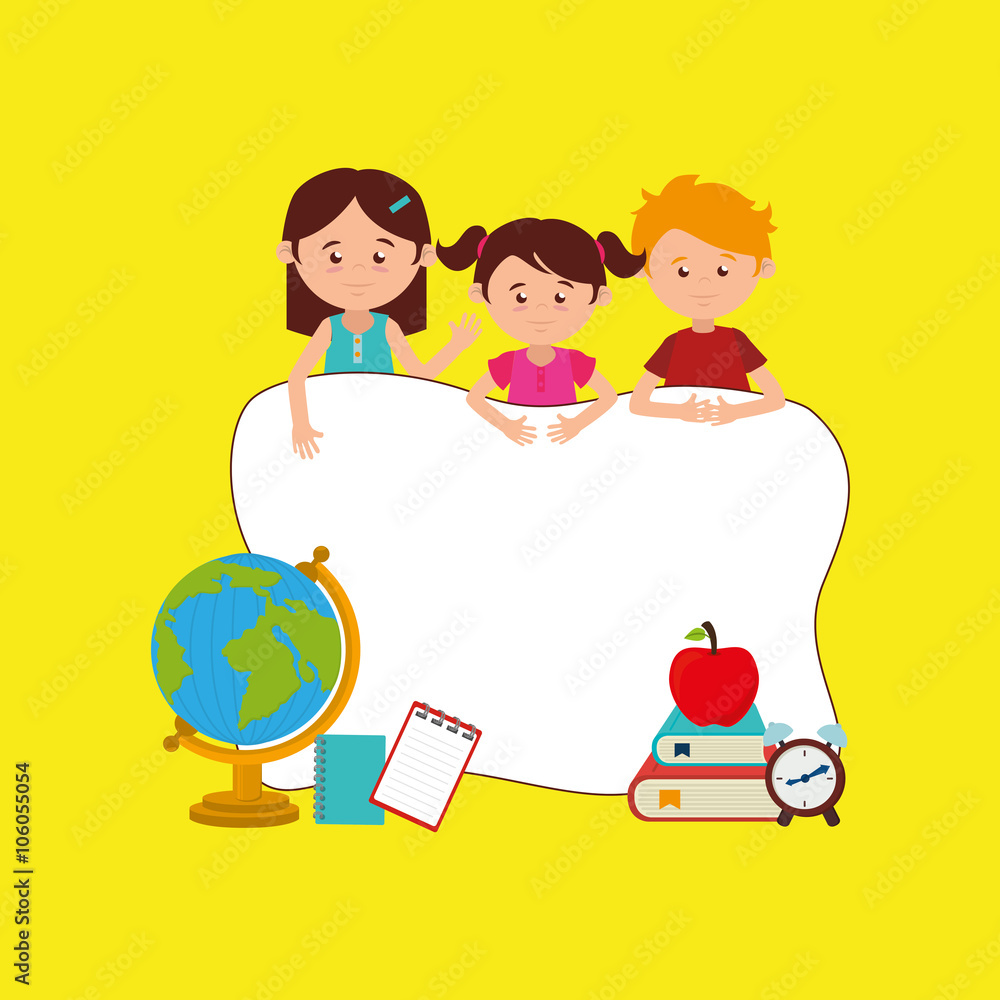 students back to school  design 