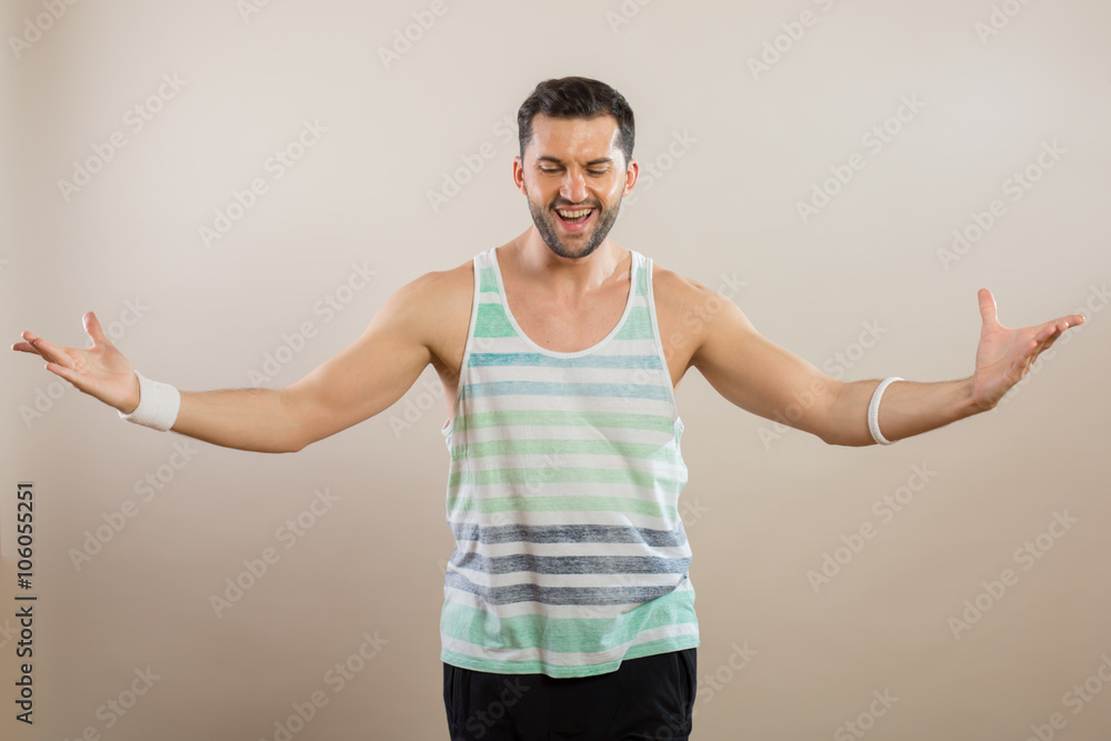 Male dancer in a studio Male dancer in a studio