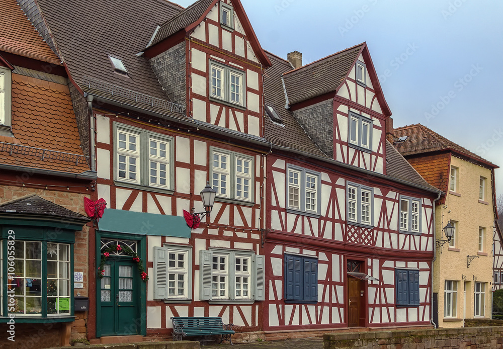 Fototapeta premium street in Budingen, Germany