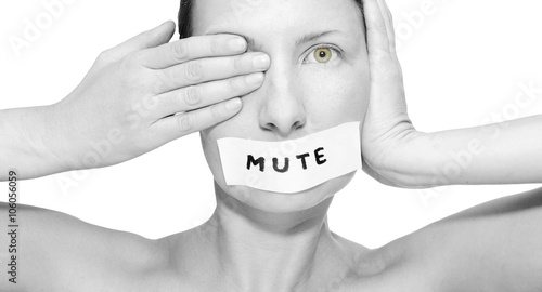 Girl see, hear, speak no evil