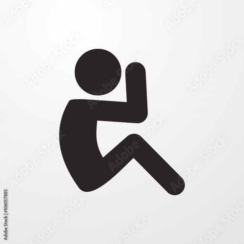 Sit ups icon