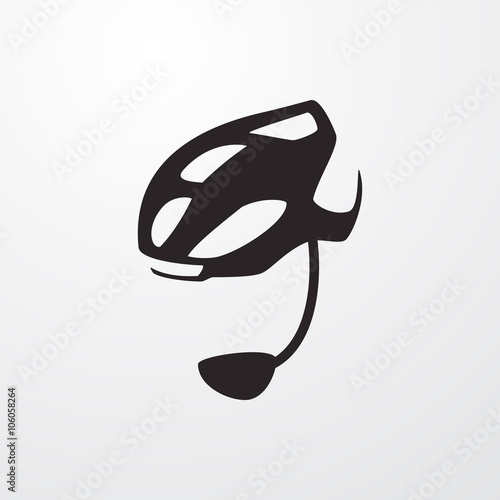 Bike helmet icon