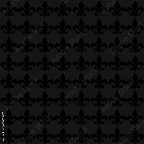 Seamless fleur de lis flower background