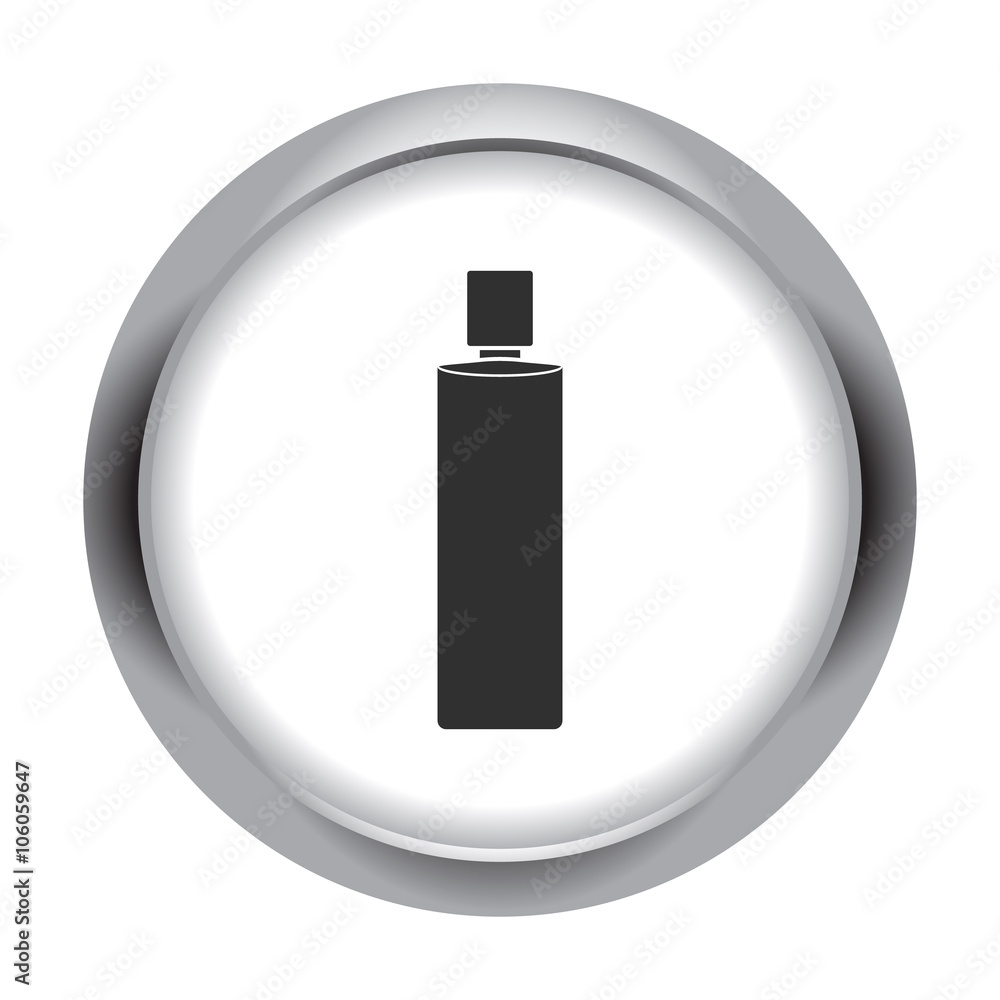 Cymbal polish bottle simple icon on round background Cymbal polish bottle simple icon on round background