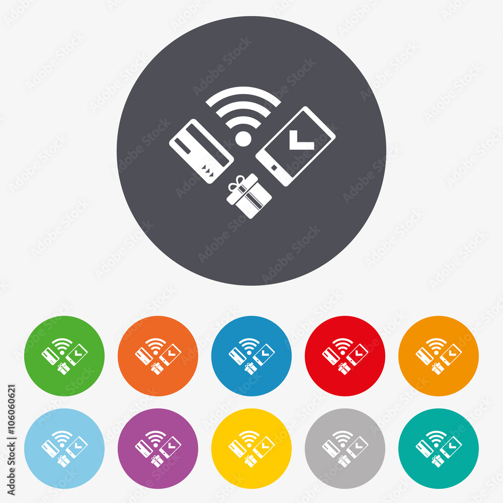 Mobile payments icon. Smartphone, credit card. Mobile payments icon. Smartphone, credit card.