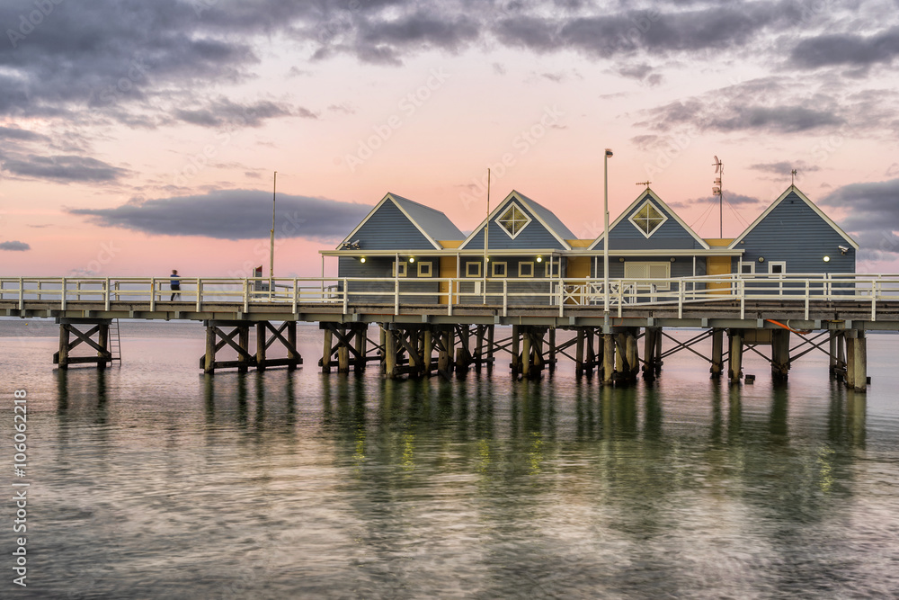 Busselton Jetty on Geographe Bay in western Australia Busselton Jetty on Geographe Bay in western Australia