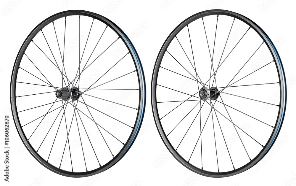 Fototapeta premium bicycle rims isolated on white background
