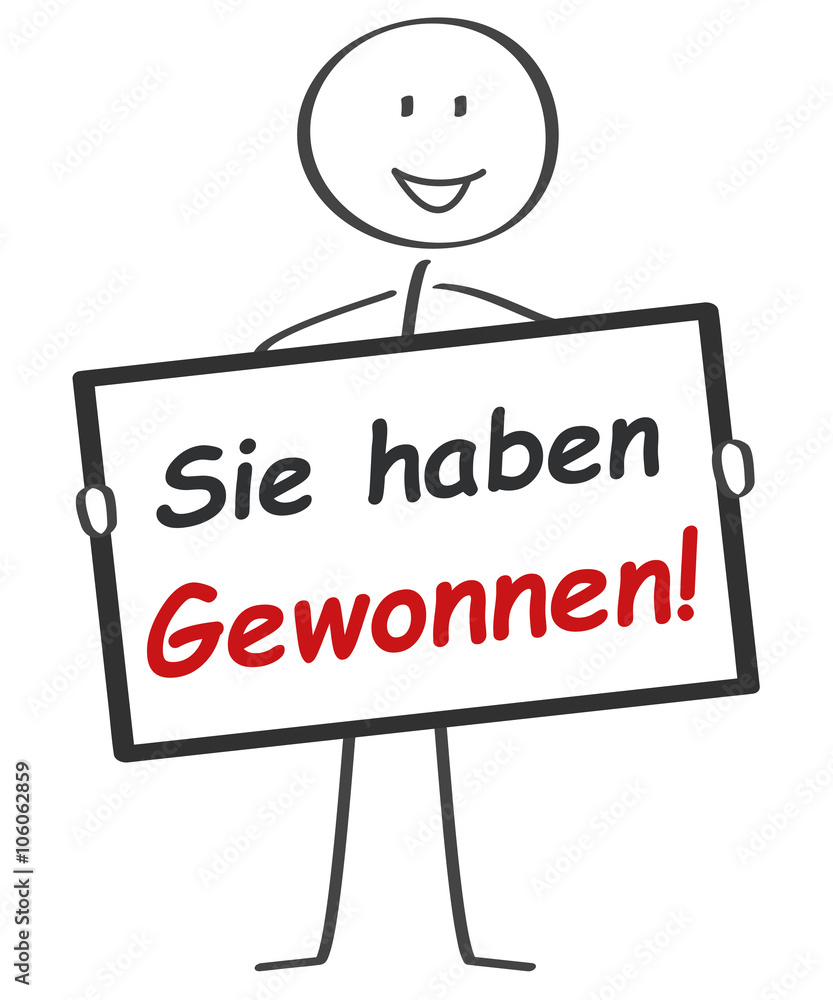 Sie haben Gewonnen! Stock Vector Adobe Stock