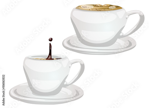 coffee and cappuccino