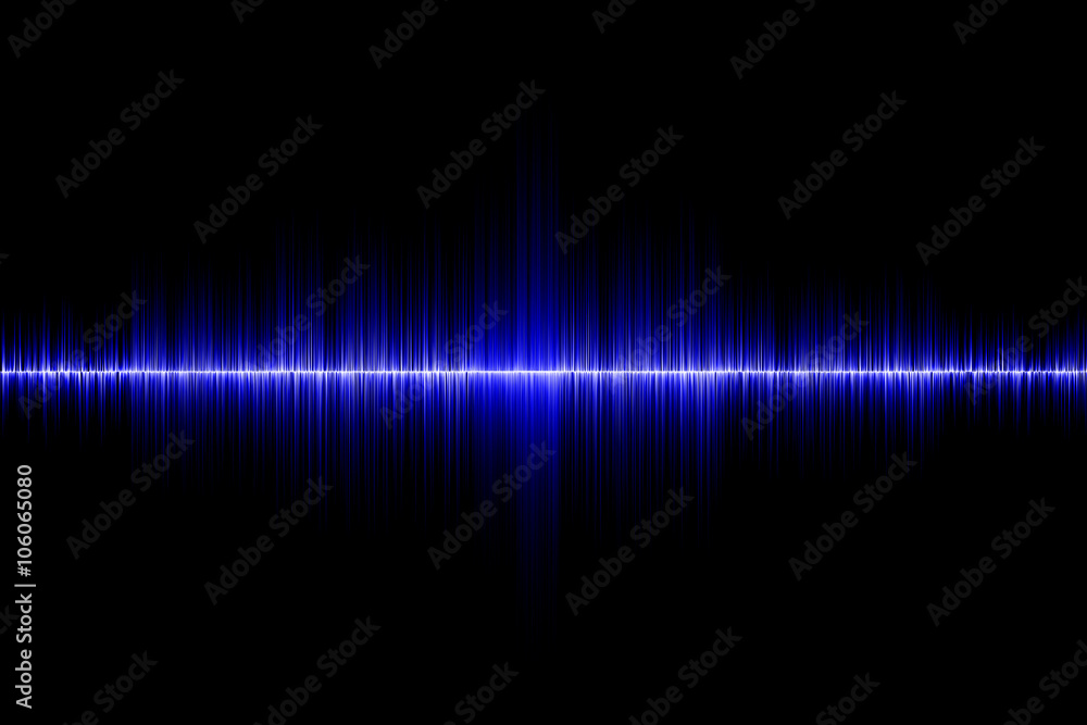 blue sound wave background