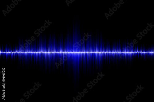 blue sound wave background