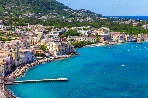 Ischia island - view from castle Aragonese, Italian holidays