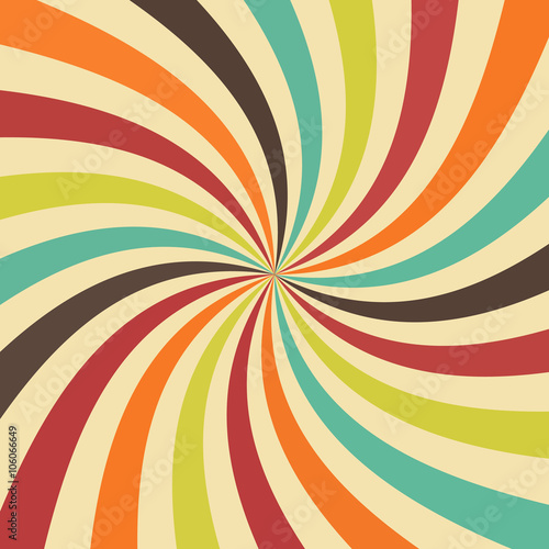 Swirling radial pattern background. Vector illustration © Hanna