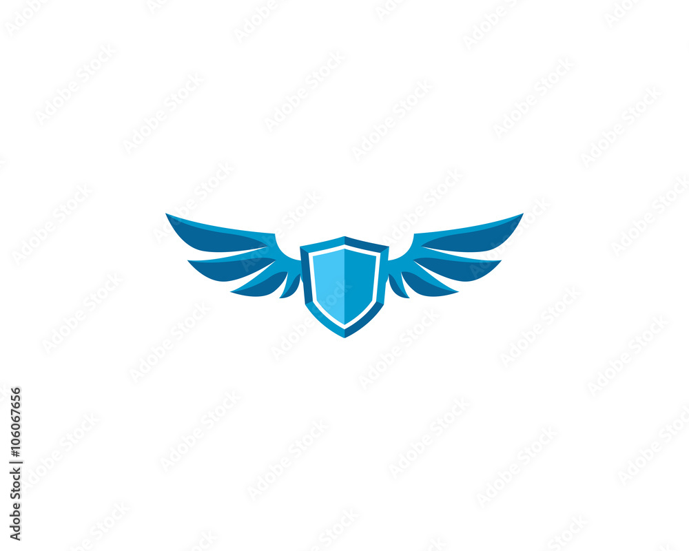 Obraz premium wing shield logo