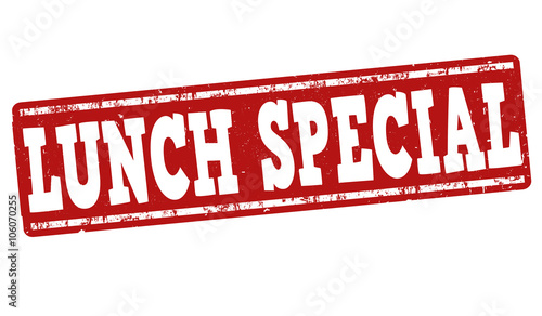 Lunch special stamp