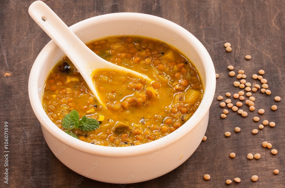 Dal Indian lentil curry soup Dal Indian lentil curry soup