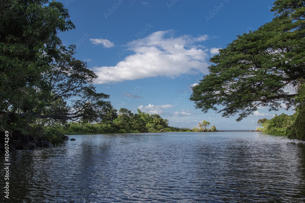 Fototapeta premium isletas de granada view, tourist natural place to visit from Nicaragua