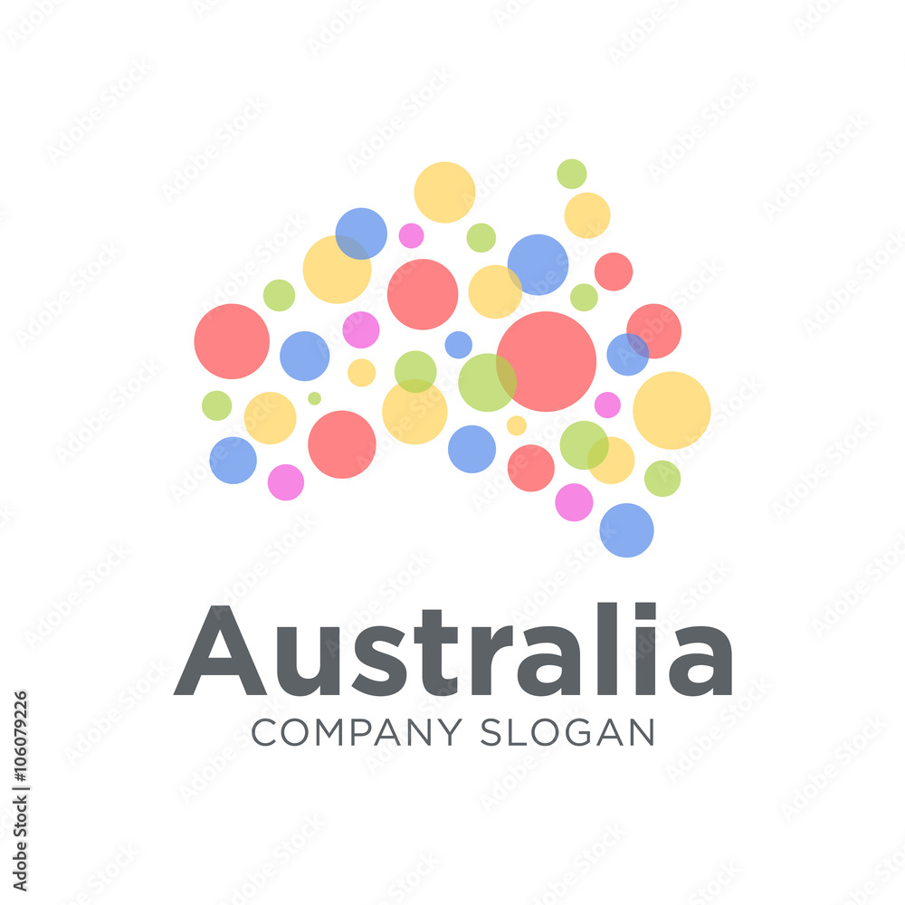 Australia Dots Map Australia Dots Map