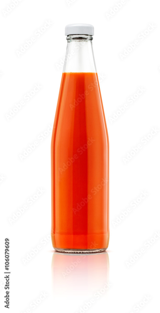 chilli sauce bottle isolated on white background chilli sauce bottle isolated on white background